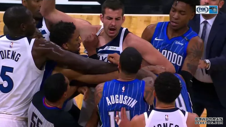 NBA赛场再次发生斗殴 别利察和阿弗拉罗激烈冲突